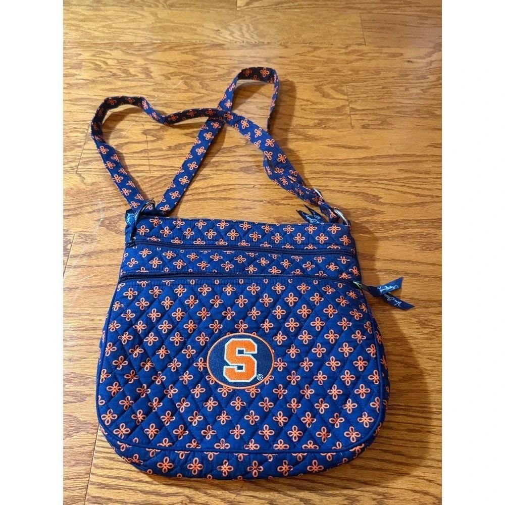 Vera Bradley Collegiate Collection Syracuse University Shoulder Bag Blue Orange